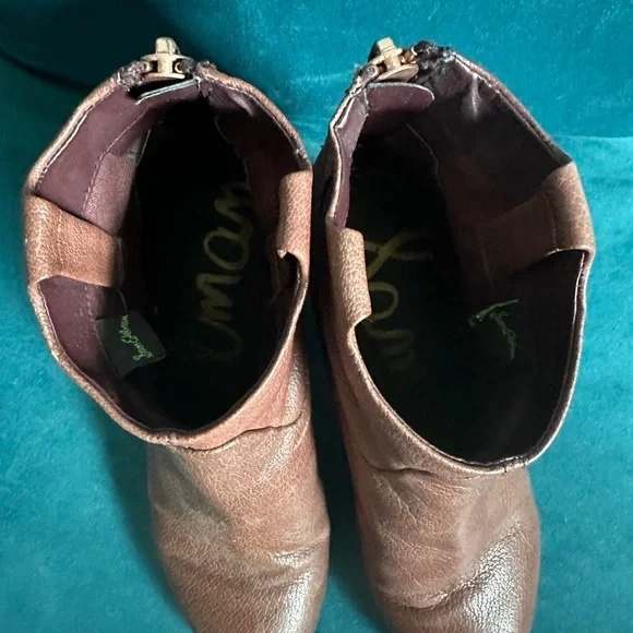 Sam Edelman Lisle Burgundy Western Boots - Size 8 - Picture 3 of 9